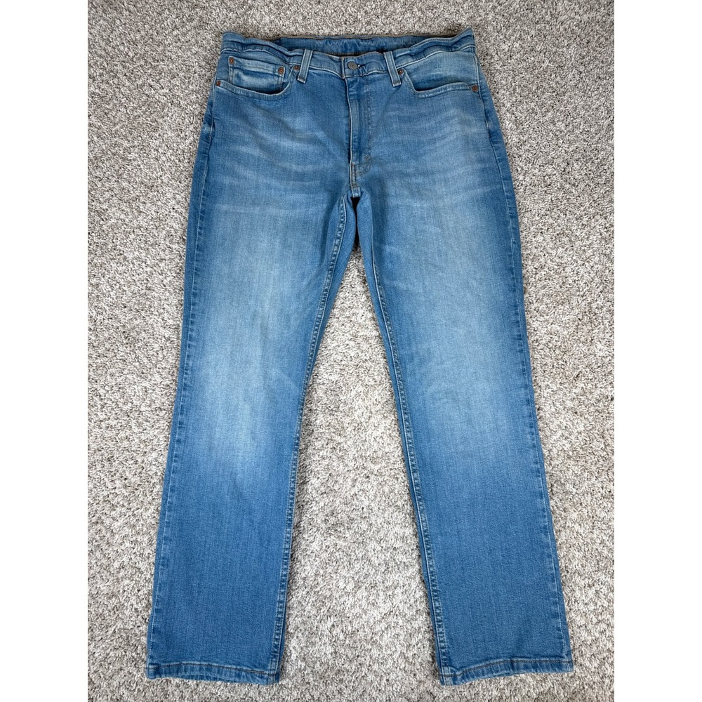 Levis 514 Jeans Mens 36x32 Blue Straight Fit Stretch Denim Classic Casual